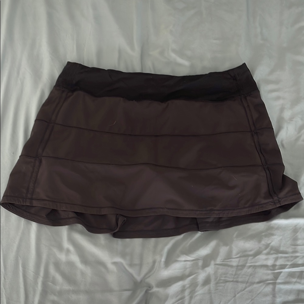 Lululemon Black Athletic Skirt with built in shorts